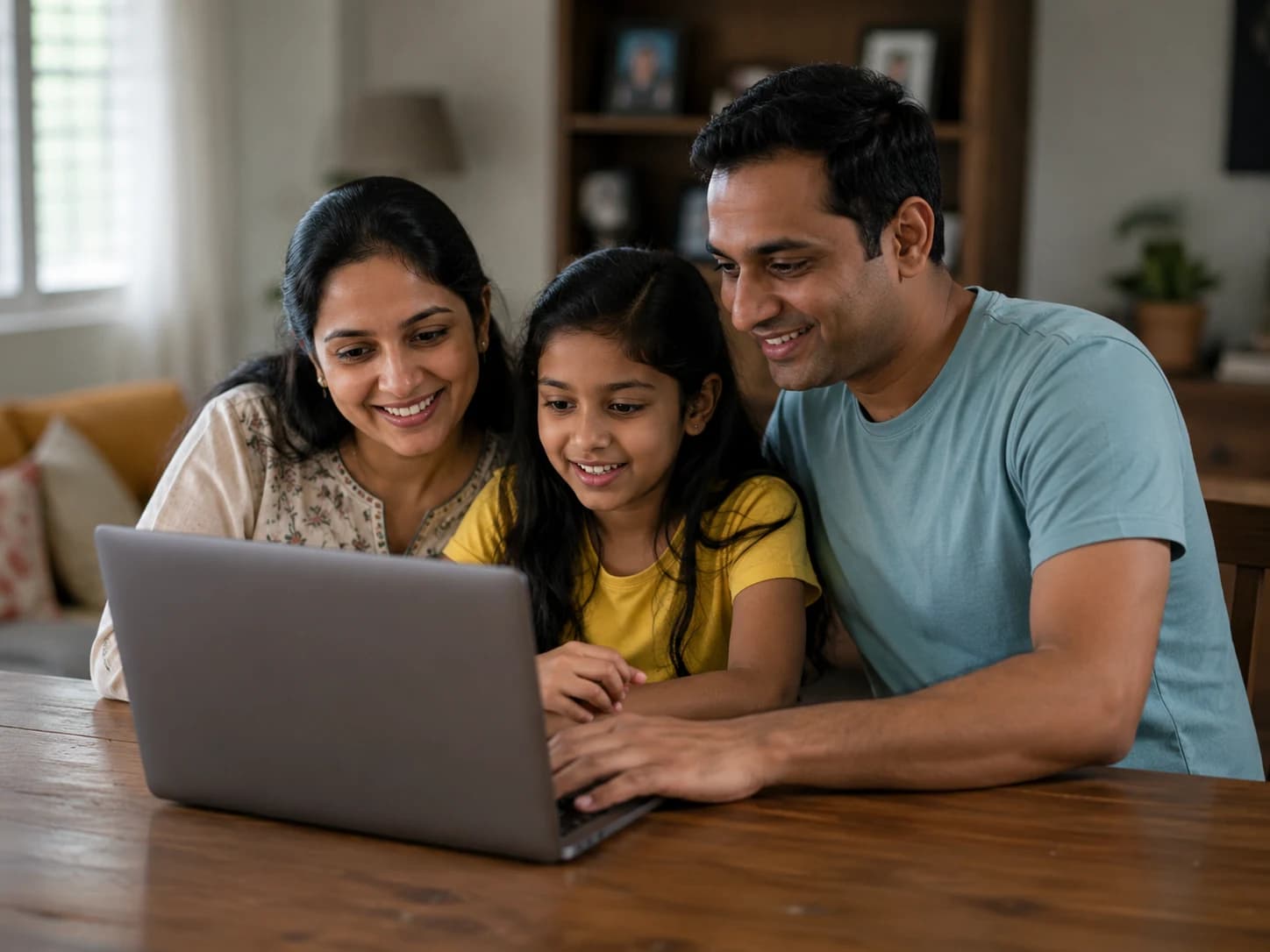 Happy family learning with Sapience